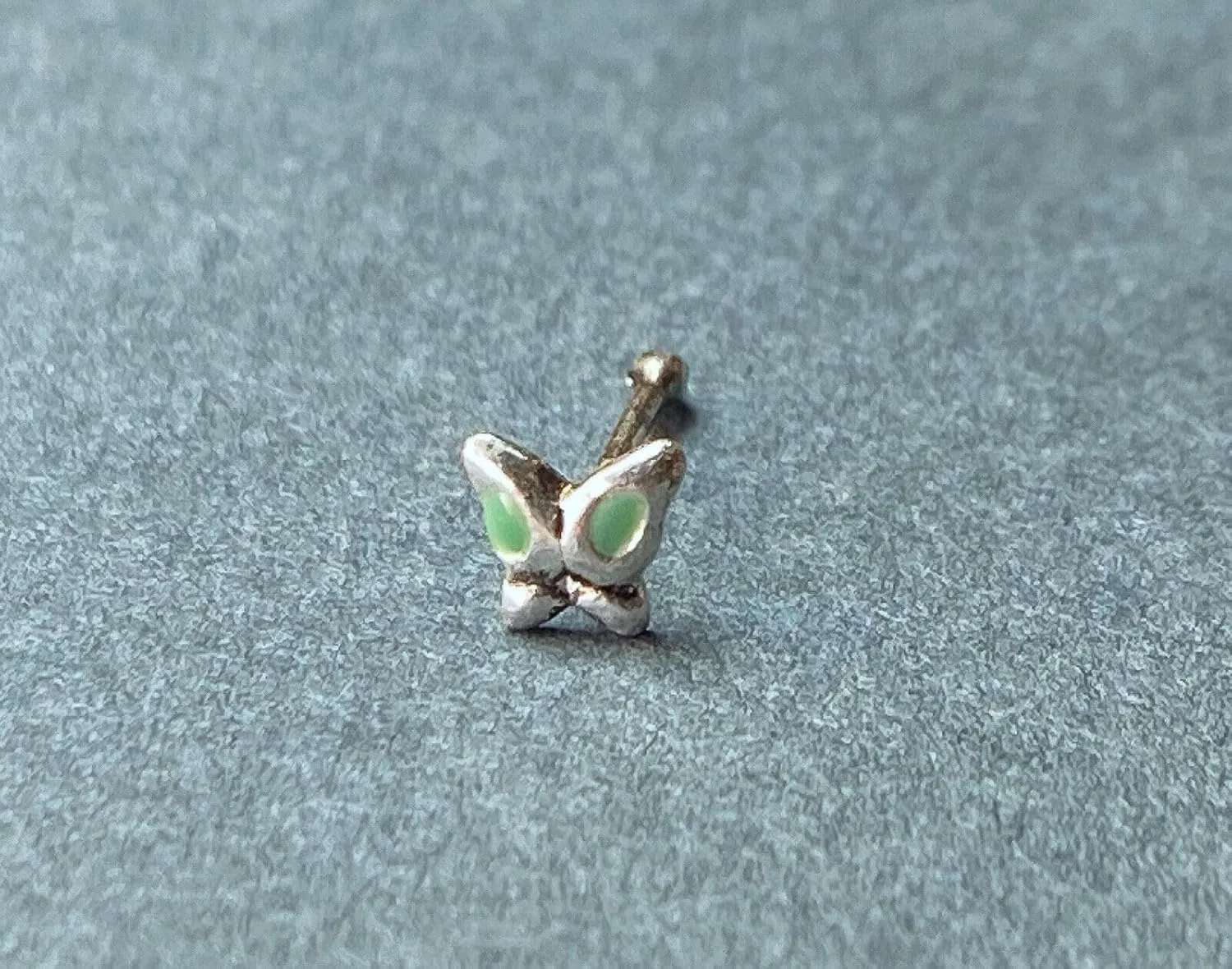 1 Piece Stunning .925 Sterling Silver Butterfly Nose Rings - 20g Stud or Screw - Body Jewelry