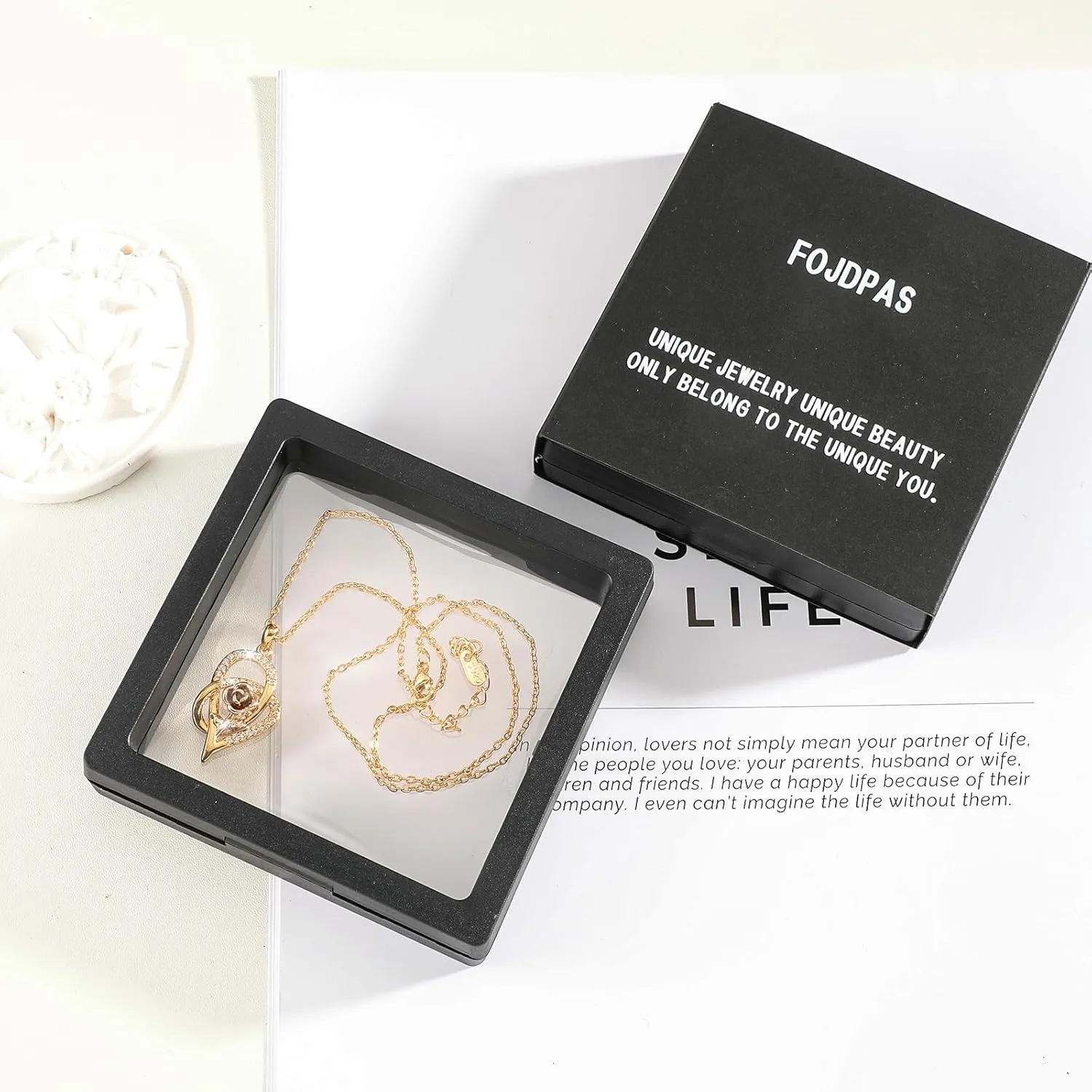 14K Gold Diamond Pendant Necklace for Women Charm Pendant Dainty Silver Gold Plated Rose Gold Perfect Gifts for Mom Sister Wife Christmas Heart Necklaces