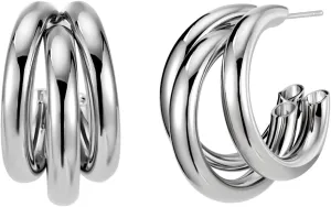 14K Gold Plated Claw Cuff Earrings, 925 Sterling Silver Post Huggie Earrings for Women Girls, Trendy Minimalist Multi Hoops Claws Wrap Stud Earrings Dainty Jewelry
