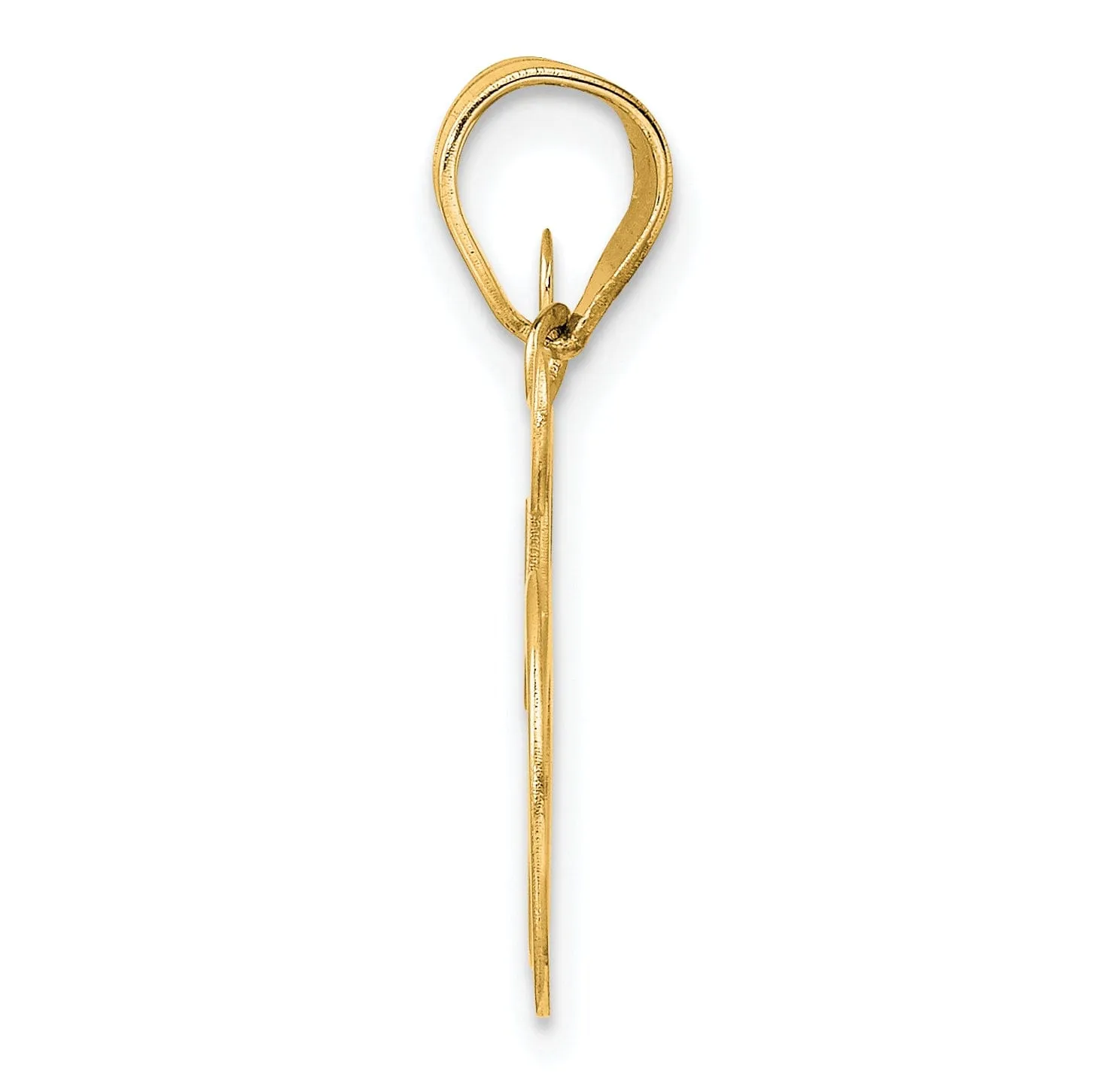 14k Yellow Gold Polished Finish Number 85 Charm Pendant