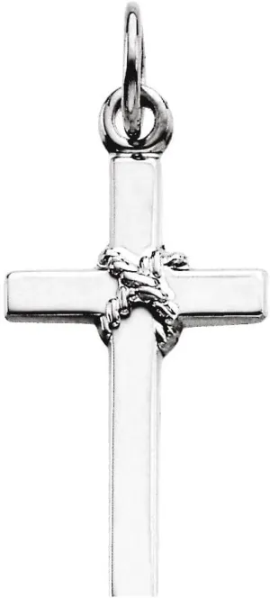 16x9.5mm Cross Crucifix Charm Pendant (16mm x 9.5mm)