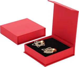 20 Pack Jewelry Gift Boxes Necklace Earring Ring Box Gift Box with Cotton Filled and Lids,Jewelry Box Gift Boxes 3.9x3.9x1.1inch (Red)