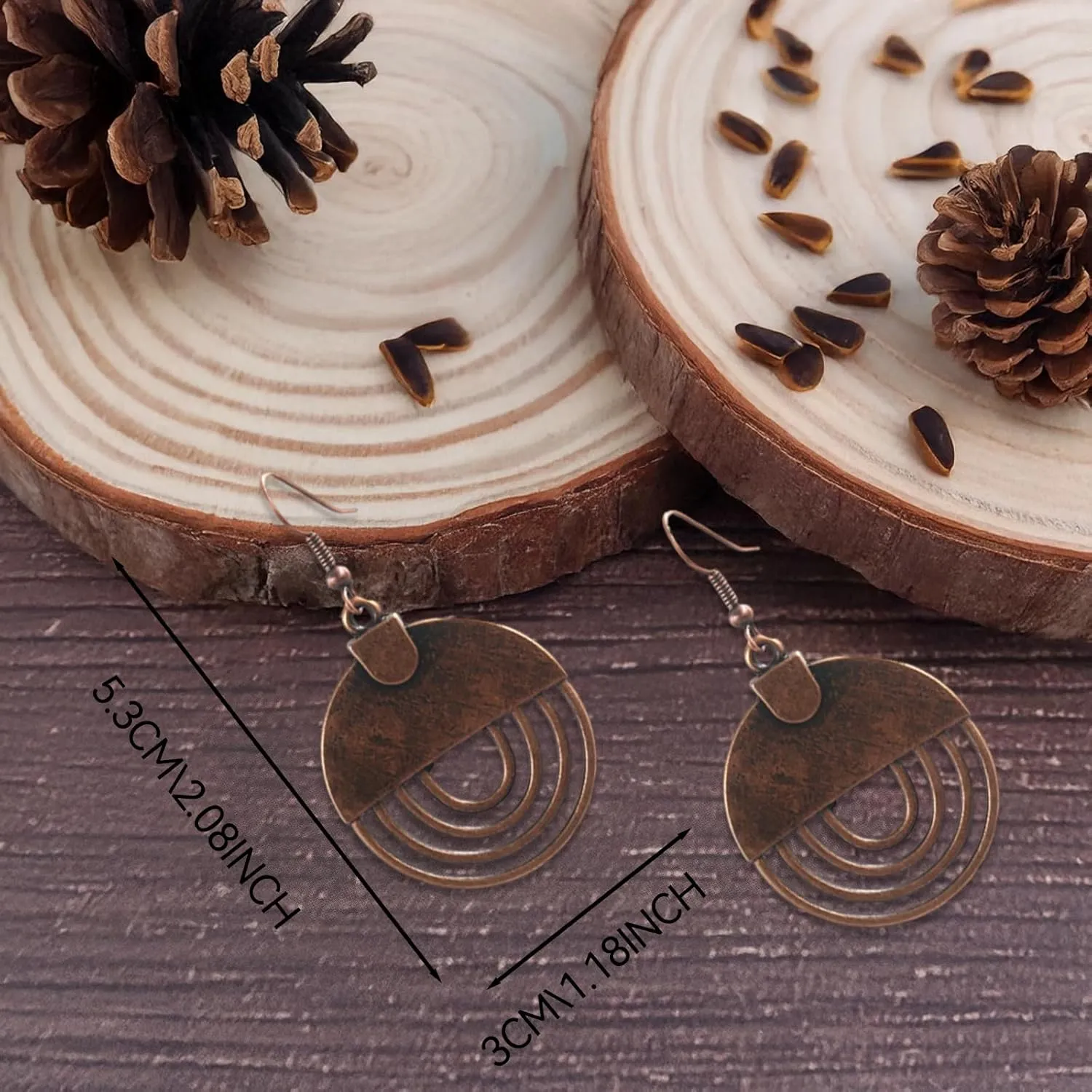 3 Pcs Western Jewelry for Women,Boho Jewelry Sets for Women Boho Pendant Long Choker Necklace Dangle Drop Earrings and Faux Leather Layered Bracelet for Women Gift