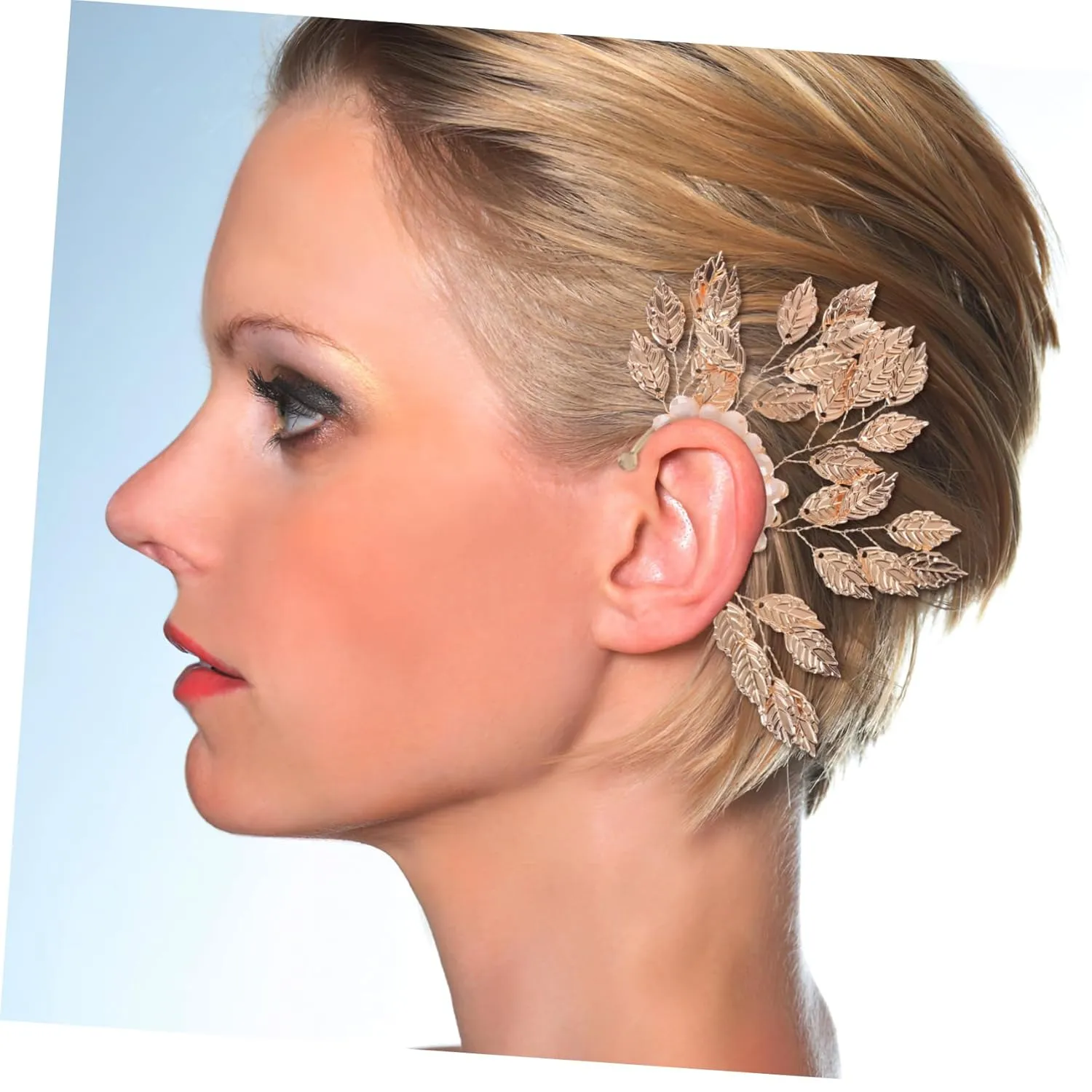 5pcs Fashionable Silver Cartilage Earrings Wrap Around Clip Earring for Women Ear Cuff
