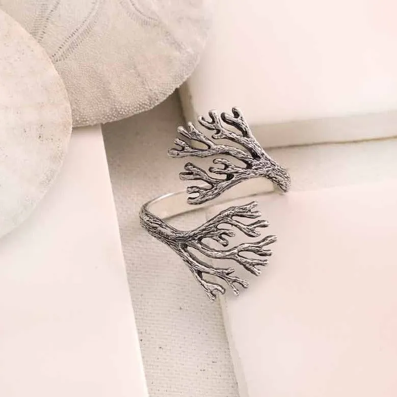 Adjustable Sea Coral Ring