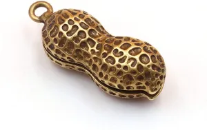 AKOAK Vintage Style Brass Key Pendant Cute Peanut Key Accessories for Keychains, Car Key Chains, Bracelets