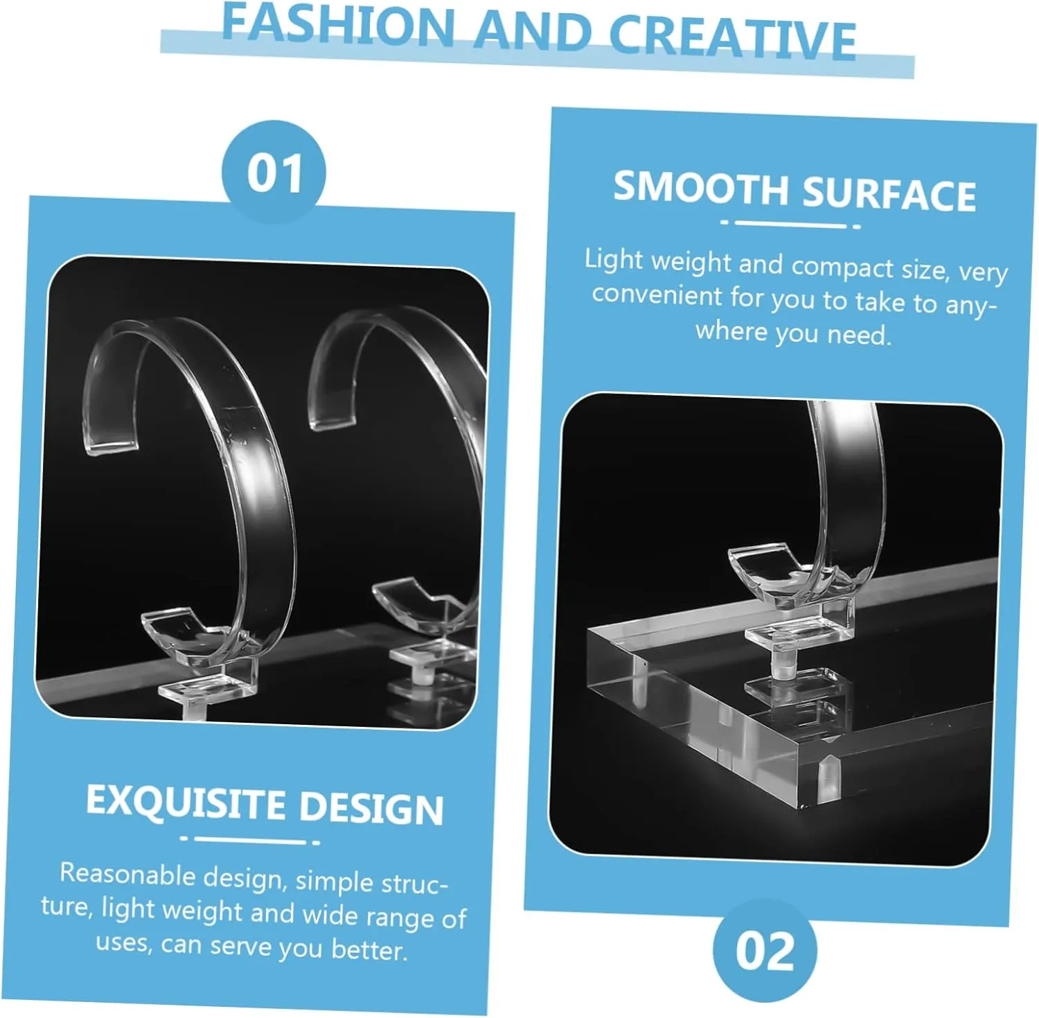 Alipis Watch Stand Base Acrylic Jewelry Rack Watch Display Rack for Boys and Girls Display Bracelet