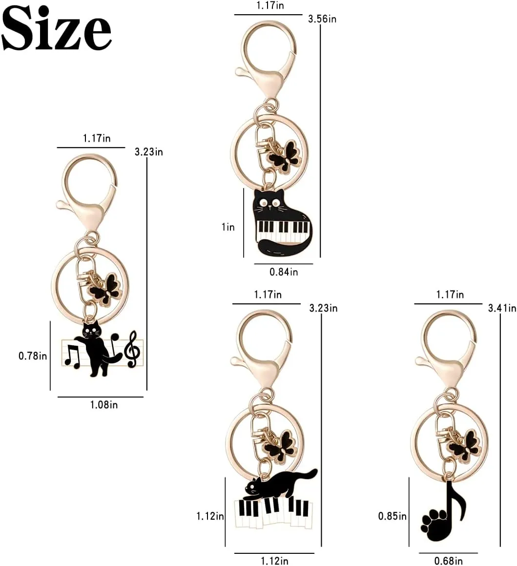 All Saints' Day Kitten Butterfly Key Chain Cute Cat Personality Bag Pendant Men Women Gift Key Chain Mini Backpack