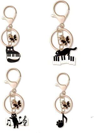 All Saints' Day Kitten Butterfly Key Chain Cute Cat Personality Bag Pendant Men Women Gift Key Chain Mini Backpack