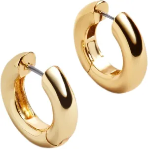 AoJun Gold Drop Dangle Earrings for Women,14K Gold Plated S925 Sterling Silver Post Hoop Earrings Hypoallergenic Earrings for Women Dangle Earrings (B Gold -hoops 30mm)