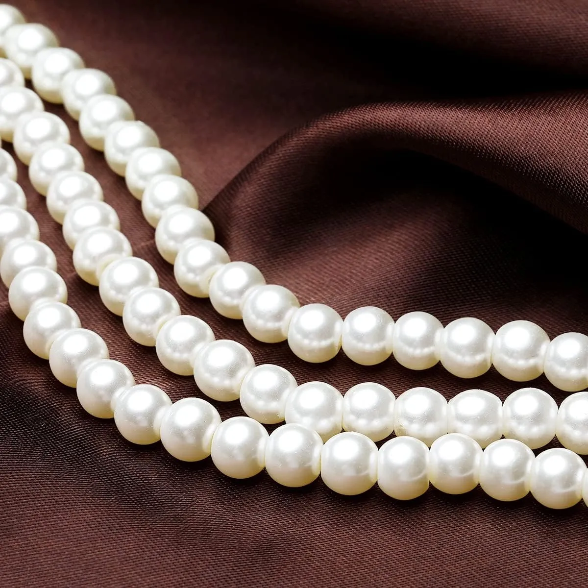 BABEYOND 1920s Gatsby Pearl Necklace Vintage Bridal Pearl Necklace Earrings Jewelry Set Multilayer Imitation Pearl Necklace with Brooch