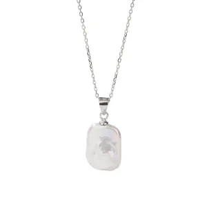 Baroque Pearl Necklace for Women Pearl Necklace Statement Pearl Necklace baroque pearl pendant Jewelry Handmade Jewelry Gift for Birthday Gifts for Girls(925 Sterling Silver)