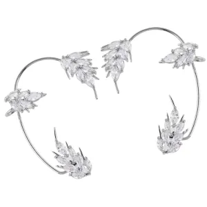 Beaupretty Fashionable Leaf Earrings Non-piercing Ear Clip for Women Stylish Ear Cuff