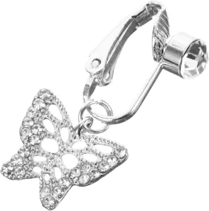 BESPORTBLE Fashionable Fake Belly Button Ring Clip-on Navel Ring Dangle Faux Jewelry for Women