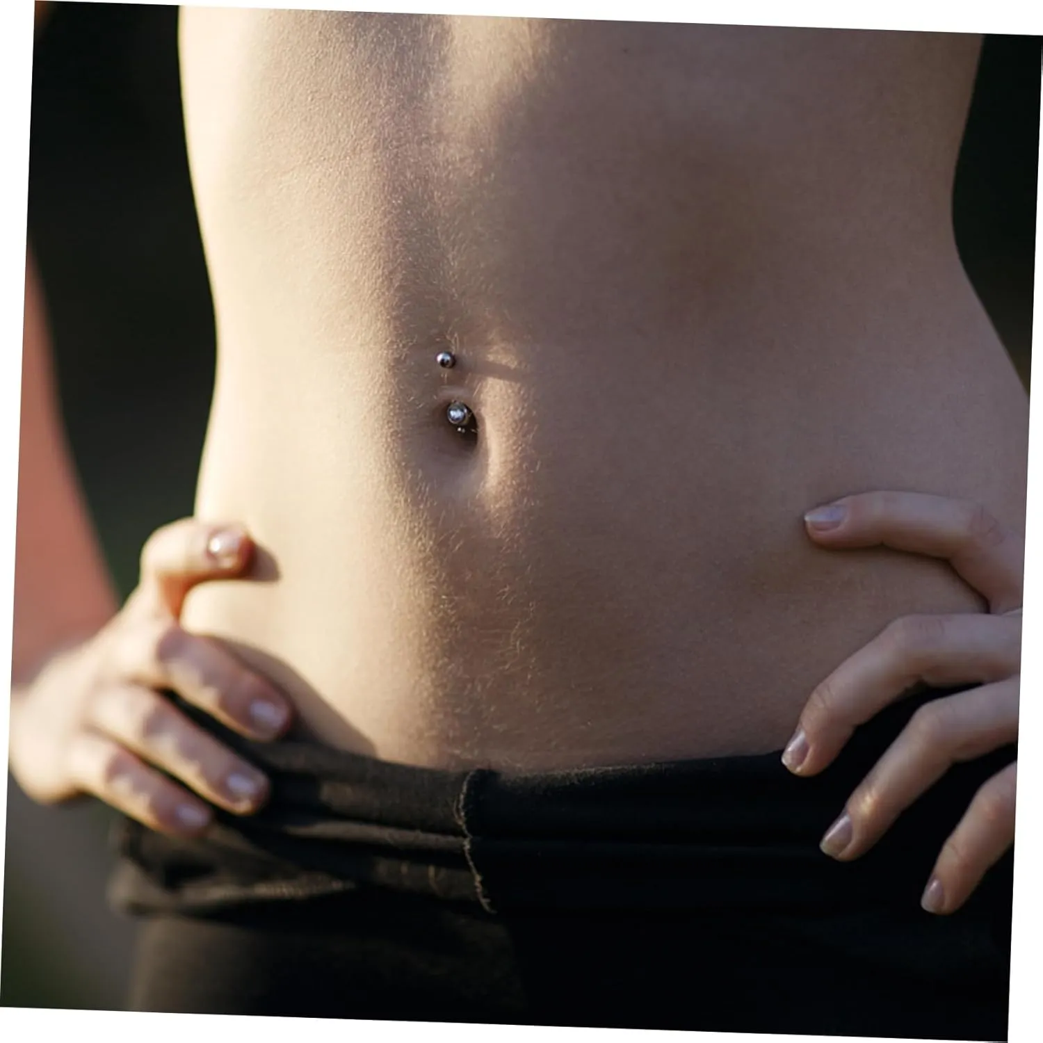 BESPORTBLE Navel Nail Bellybutton Hoop Belly Button Cute Belly Button Belly Decoration Metal Belly Ring Metal Navel