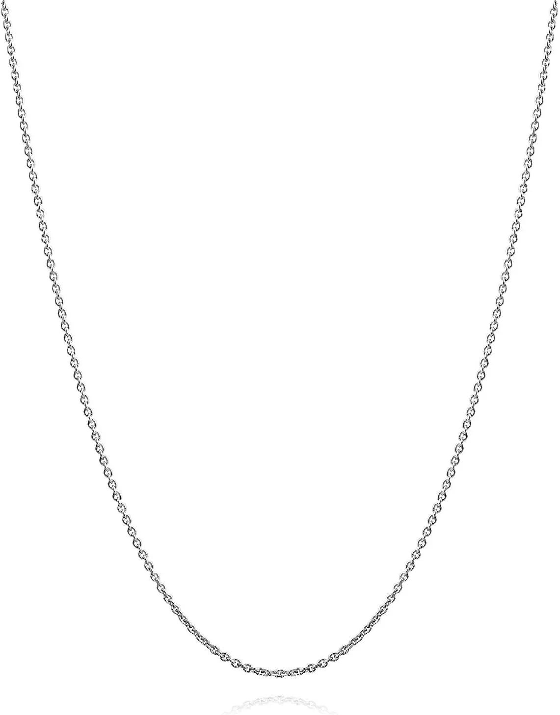 Bling Jewelry Classic Fine Thin 1-2.5 MM Strong Rolo Link Cable Chain Necklace for Women Men Yellow 14K Rose Yellow Gold Plated Overlay .925 Sterling Silver 16,18,20,24 Inch