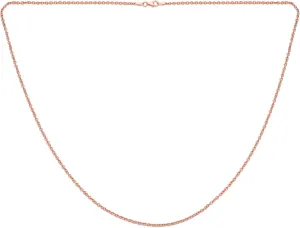 Bling Jewelry Classic Fine Thin 1-2.5 MM Strong Rolo Link Cable Chain Necklace for Women Men Yellow 14K Rose Yellow Gold Plated Overlay .925 Sterling Silver 16,18,20,24 Inch