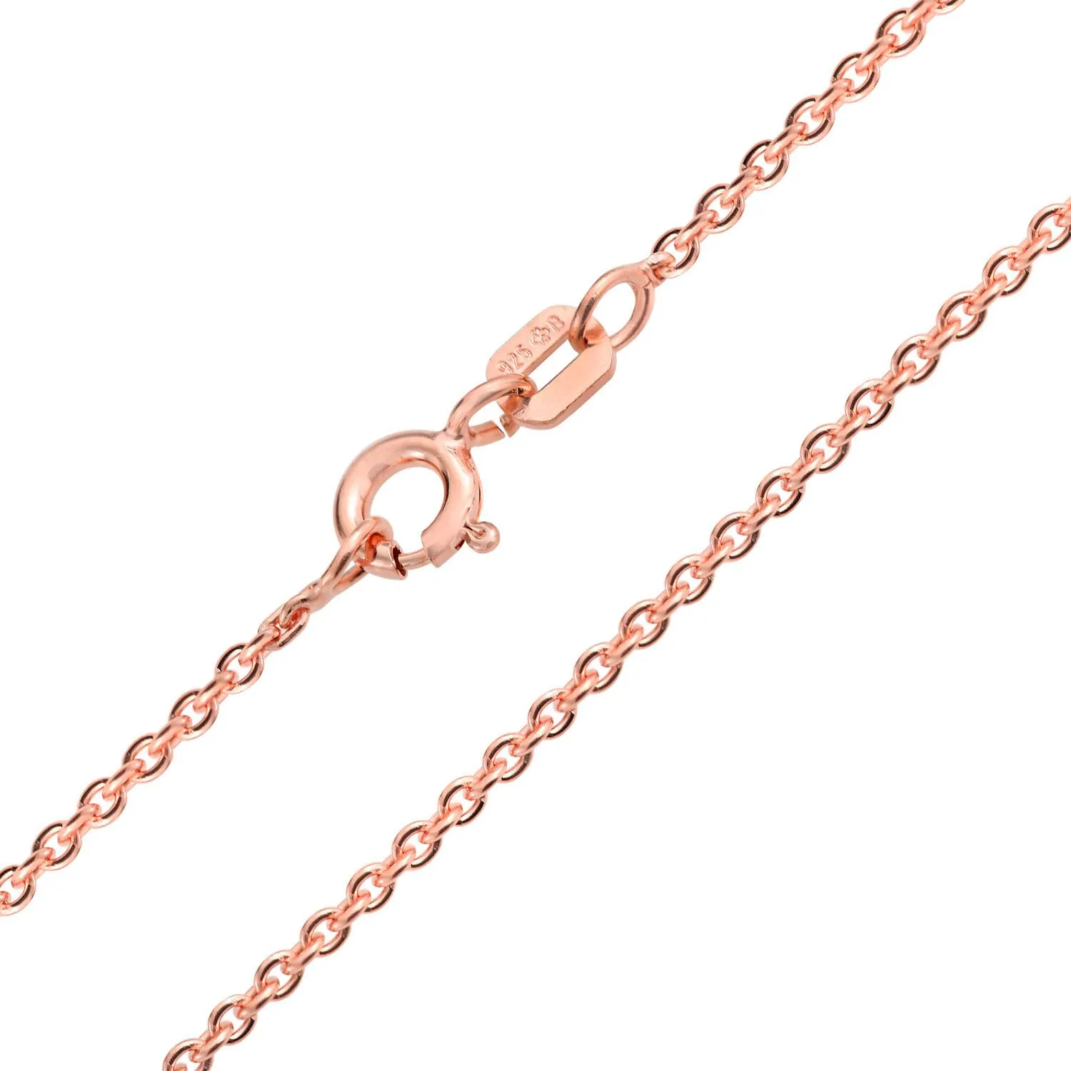Bling Jewelry Classic Fine Thin 1-2.5 MM Strong Rolo Link Cable Chain Necklace for Women Men Yellow 14K Rose Yellow Gold Plated Overlay .925 Sterling Silver 16,18,20,24 Inch