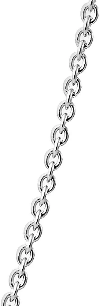 Bling Jewelry Classic Fine Thin 1-2.5 MM Strong Rolo Link Cable Chain Necklace for Women Men Yellow 14K Rose Yellow Gold Plated Overlay .925 Sterling Silver 16,18,20,24 Inch