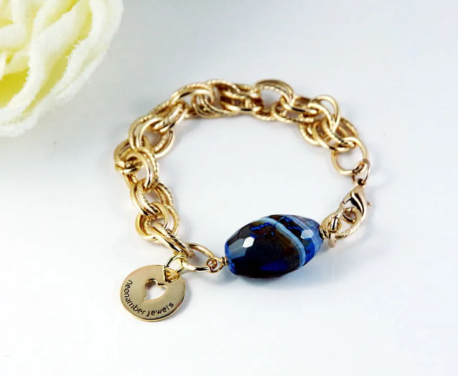 Blue Lagoon Chain Bracelet