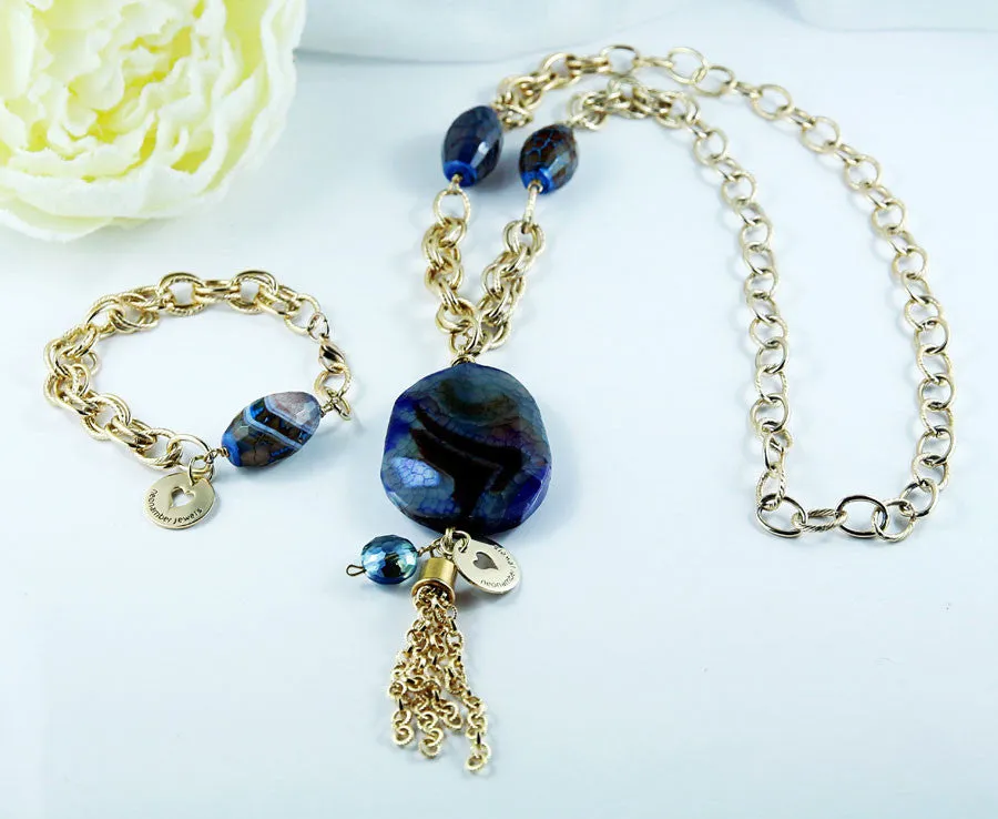 Blue Lagoon Chain Bracelet