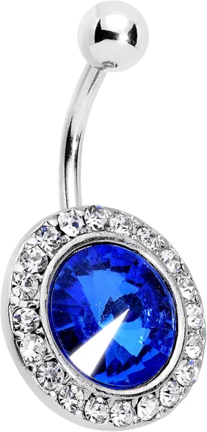 Body Candy Stainless Steel Clear Accent Pirouette Princess Charming Belly Button Ring