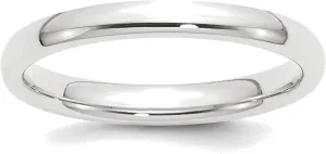 Bonyak Jewelry Platinum 2.5mm Comfort-Fit Wedding Band Size 11 Stunning