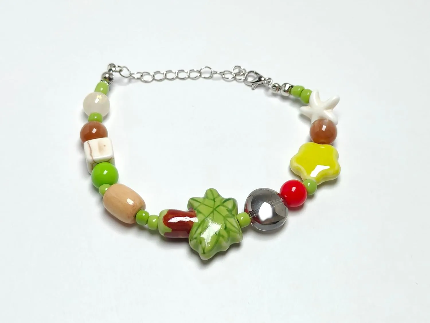 Bracelet for Women Men Bracelets Set Friendship Bracelet Stainless Steel Charm Bracelet Set Cute Cat Coconut Tree Starfish Summer Beach Bohemian Beaded Bracelets Jewelry for Women