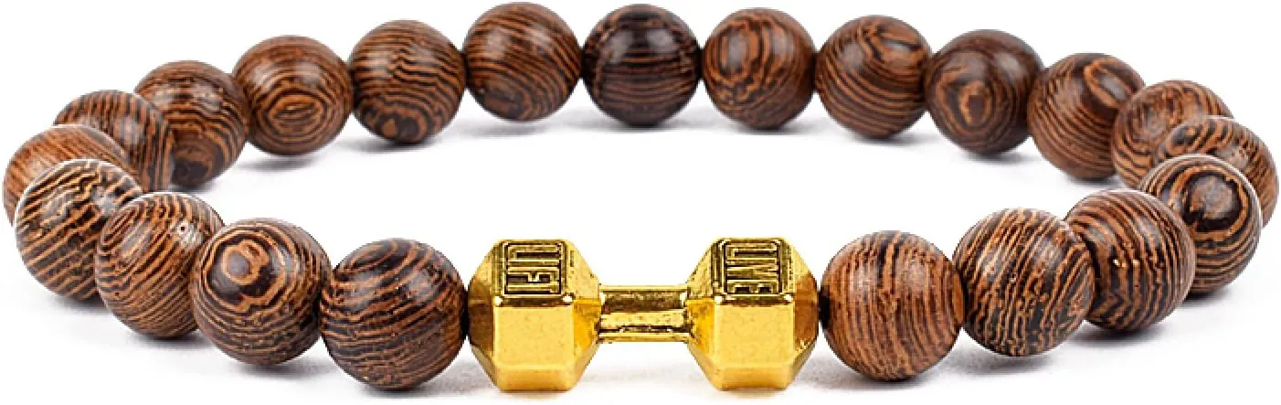 Bracelet Wooden Beads Balance Black Lava Rock Bangles Jewelry 8mm Natural Wood Women Prayer Jewelry Yoga Bracelets,23,21cm-8.3inch