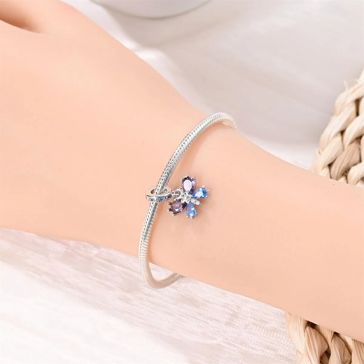 Butterfly Charms for Women - Pandora-Style Compatible Charms, Bead Pendants for Bracelets and Necklace Jewelry Mother's Day Gift