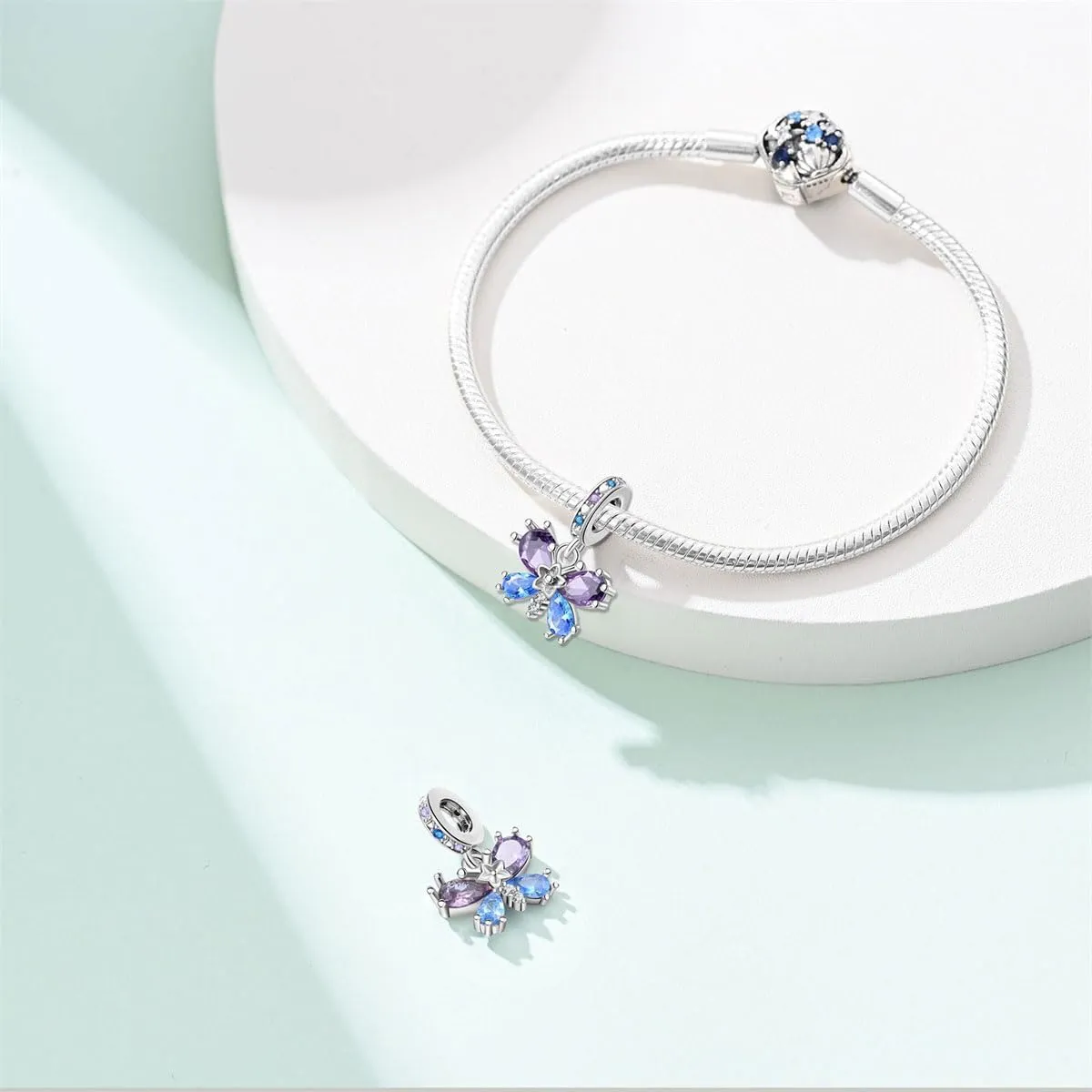 Butterfly Charms for Women - Pandora-Style Compatible Charms, Bead Pendants for Bracelets and Necklace Jewelry Mother's Day Gift