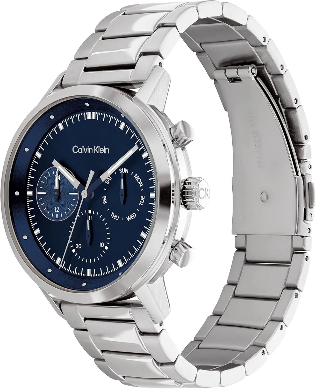 Calvin Klein Gauge Men's Multifunction Watch - Stainless Steel Case and Mesh Bracelet - Water Resistant to 5ATM/50 Meters - Premium Fashion Timepiece for a Bold Look - 44mm