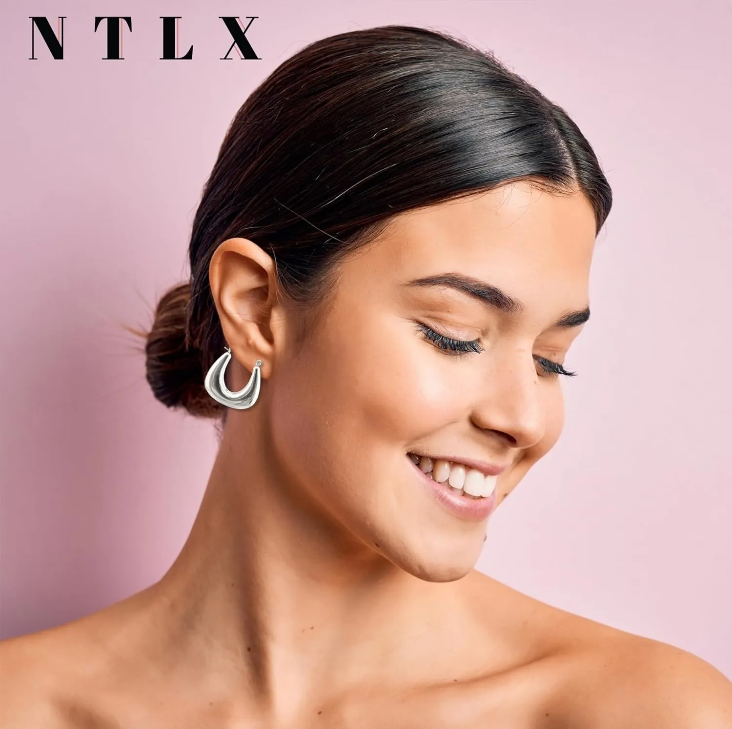 Chunky Gold Hoop Earrings for Women  Dupes Earrings Trendy Lightweight Bold Puffy Organic Hollow Open Hoops  Hypoallergenic Gold Plated Fashion Jewelry for Women - included Gift Box