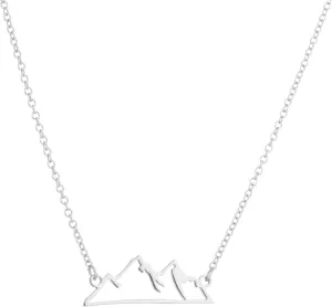 COLORFUL BLING Minimalist Snowy Mountain Necklace Hiking Mountain Peak Pendants Necklaces Jewelry Climbing Nature Outdoor Lovers Gifts