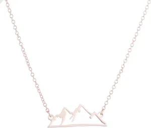 COLORFUL BLING Minimalist Snowy Mountain Necklace Hiking Mountain Peak Pendants Necklaces Jewelry Climbing Nature Outdoor Lovers Gifts