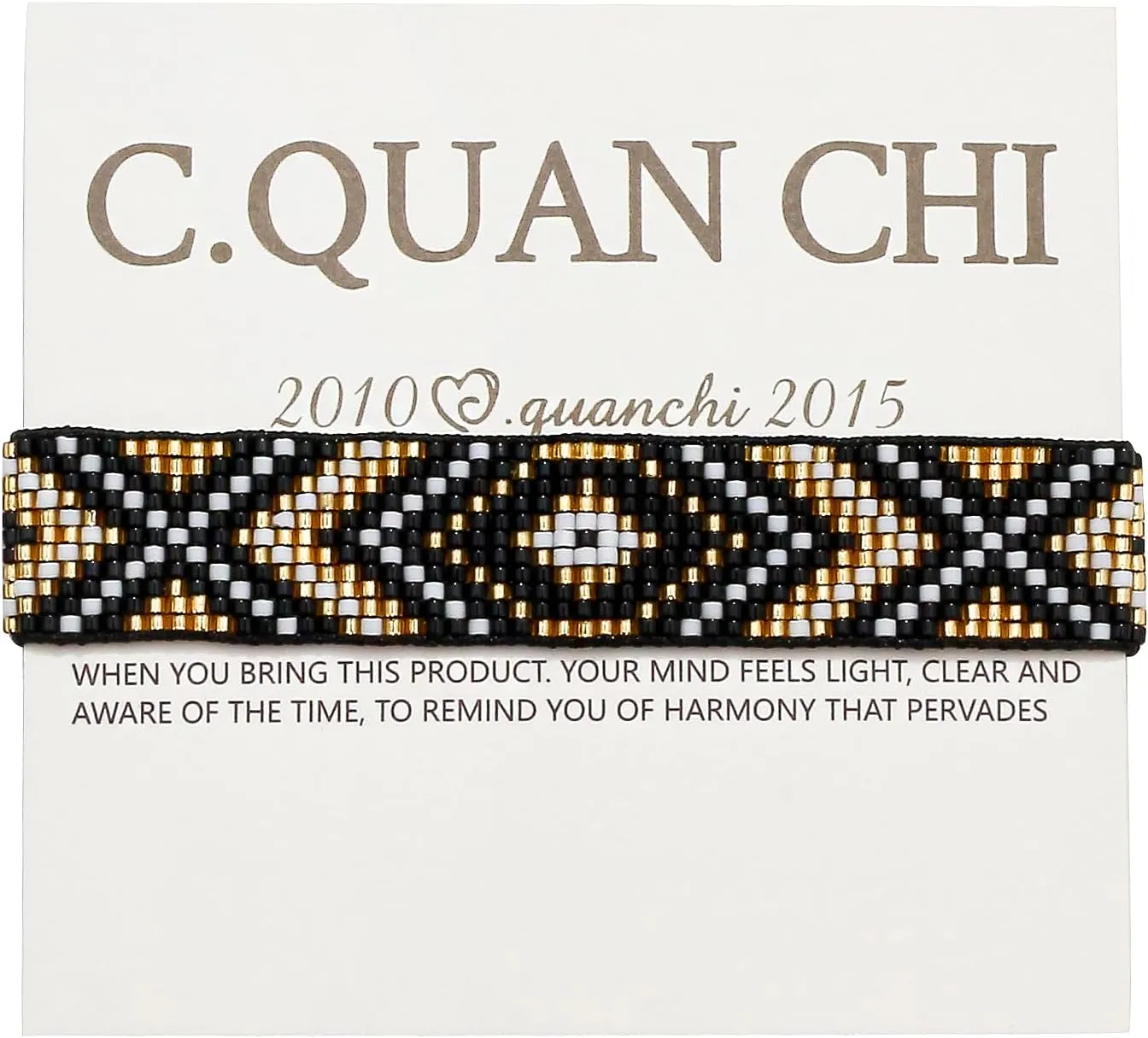 CQUAN CHI Strand Miyuki Beads Bracelet Charming Pattern Mysterious Self Statement Jewelry for Women Friendship Gifts 01A