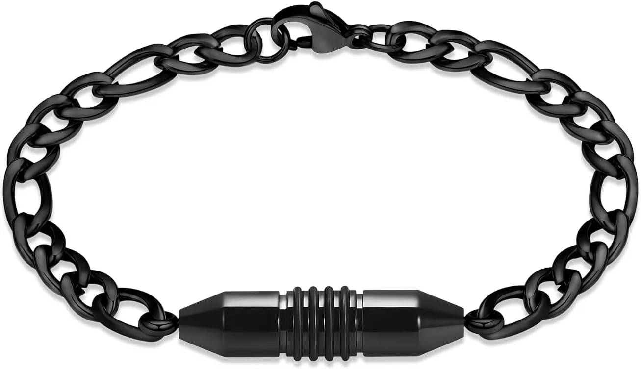 Cremation Jewelry Urn Bracelet for Ashes - Cylinder Urn Bangles for Human Ashes - Stainless Steel Memorial Ashes Keepsake Jewelry for Men Women