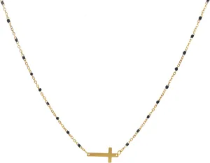 Cross Necklace for Women Irregular Y2k Bead Fashionable Hip-Hop Trend Women's Necklace