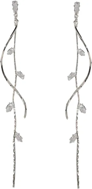 Crystal Drop Earrings,Zirconia Rhinestone Dangling Earrings for Women Prom Party Jewelry Gifts Dangle Fashion Jewelry Crystal Earrings for Women