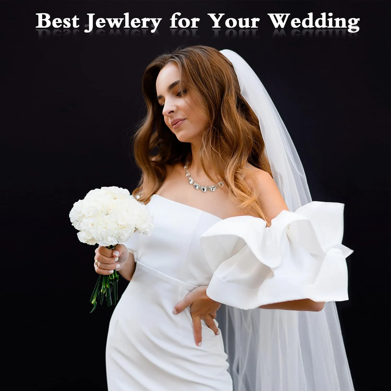 Crystal Statement Necklace Glass Crystal Collar Choker Necklace for Women Bridal Necklace Costume Jewelry Necklaces for Women