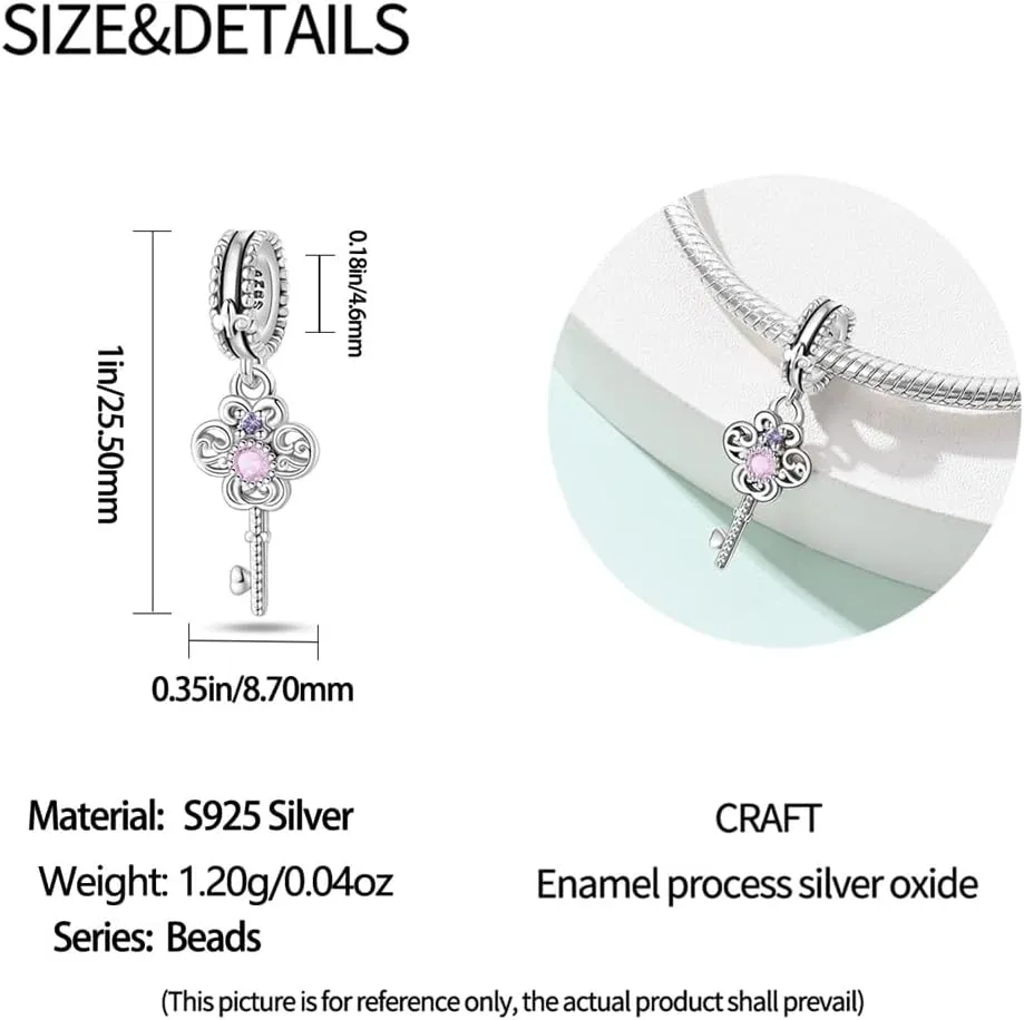 CYCUFF 925 Sterling Silver Charms Suitable for Bracelets Charms Beads, Charm Necklaces Jewellery Gift for Women Family Friends