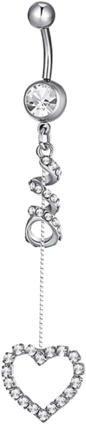 Didiseaon Cute Belly Button Ring Fashionable Navel Jewelry for Women Unique Design