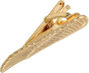 Didiseaon Fashionable Gold Tie Clip Wings Men's Business Tie Clasp Lightweight and Elegant Accessory for Men