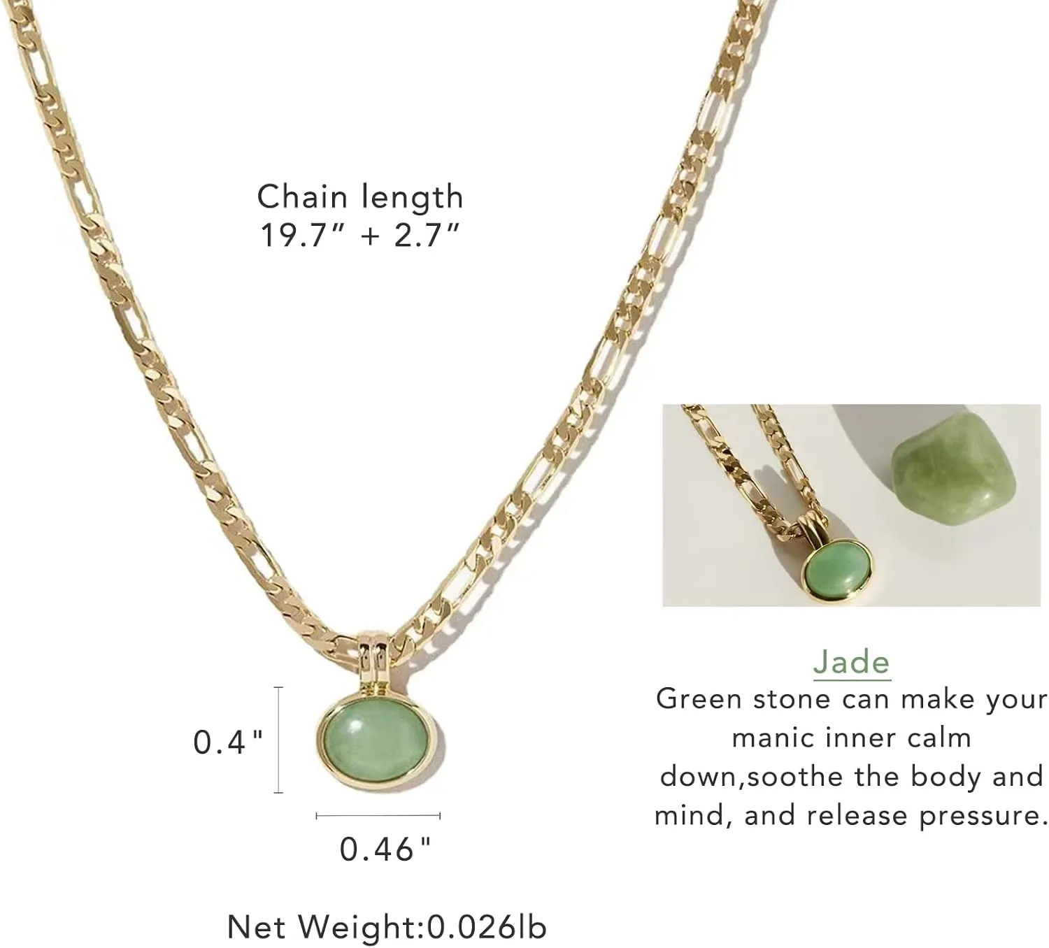 DISTANT DRUMS Simple Natural Green Aventurine Stone Jewelry Set for Women,Hoop Earrings,Bracelet,Necklace,18K Gold-plated Spiritual Gift,Fortunate Stone Jewelry,Choker