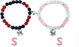 Double S DIY Popular Little Cute Pendants Friendship Bracelets for Couples Best Friends, Matching Lovely Bracelet Halloween Christmas Birthday Bracelet Gifts for Women Close Friends.