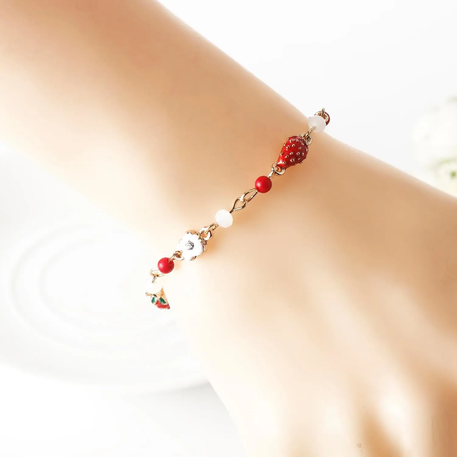 DS charm bracelets for teens girls,exquisite cute cartoon Imitation Pearl friendship bracelets with birthday Gift box Adjustable Love Jewelry suitable for woman and girls