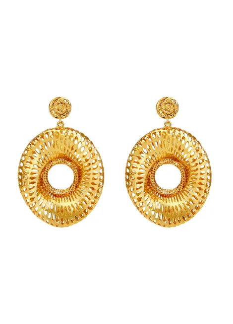 Earrings | Inez Hollow Bold | 18K Gold Plated