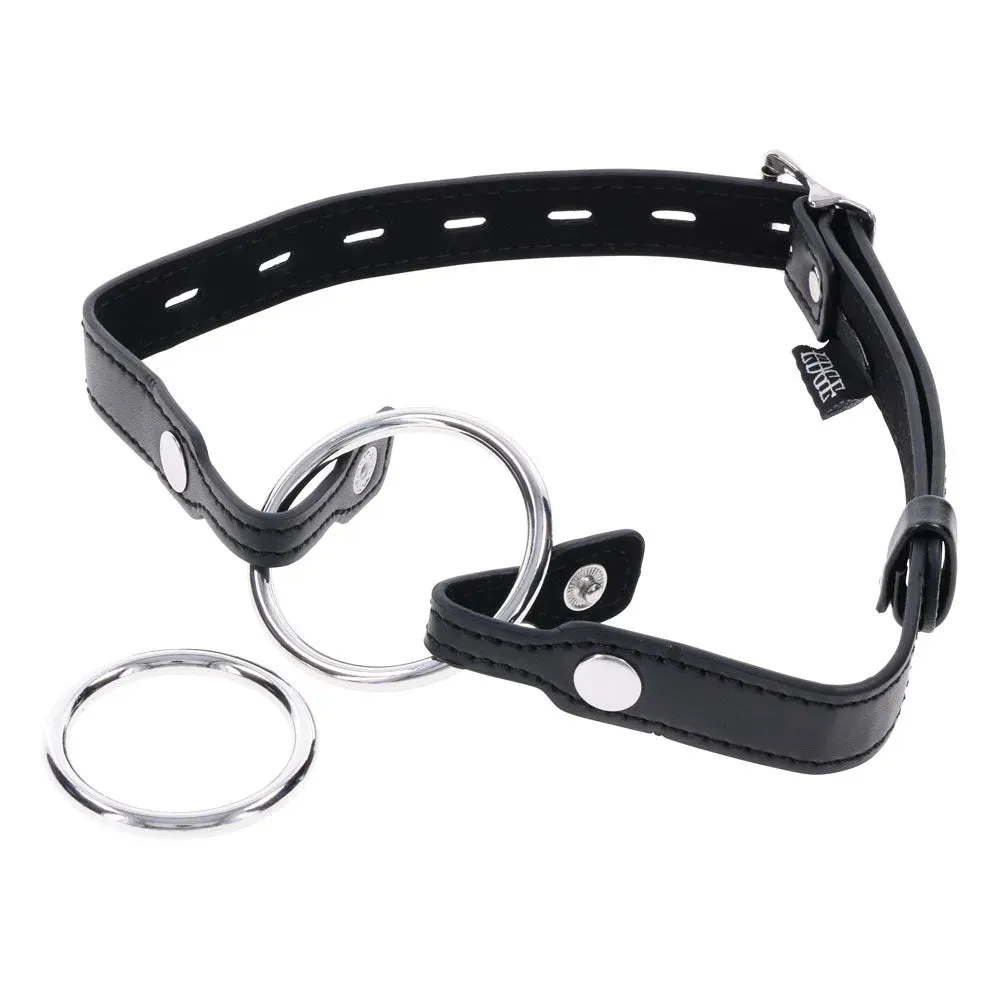 EDGE Interchangeable Ring Gag -  Mouth Gag Restraint with 2 Interchangeable Pieces