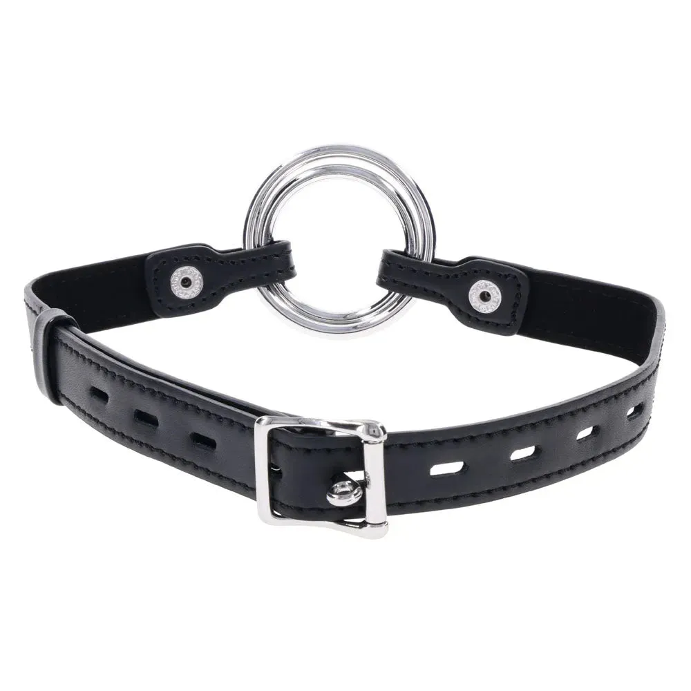 EDGE Interchangeable Ring Gag -  Mouth Gag Restraint with 2 Interchangeable Pieces