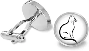 Elegant Cat Cufflinks